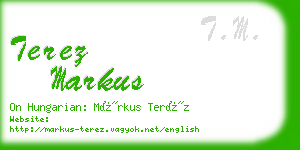 terez markus business card